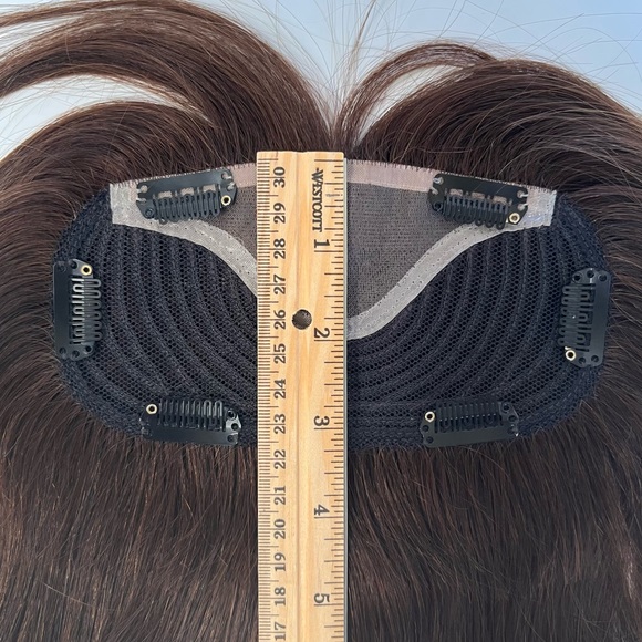 Remy Human Hair Clip-on Bangs Top Piece - Picture 13 of 16